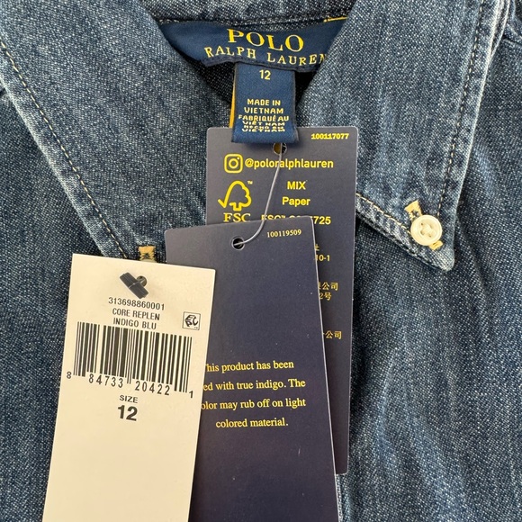 Girls new denim dress - Picture 2 of 2